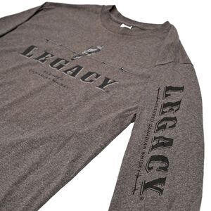 Legacy‎ Blended Canadian Whisky Men's Large T-Shirt Long Sleeve Owl Barbed Wire